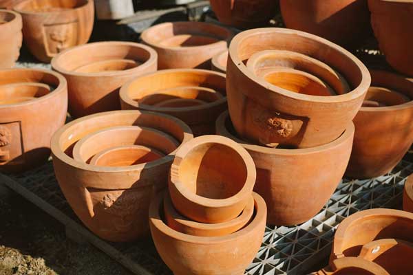 pottery for potted plants